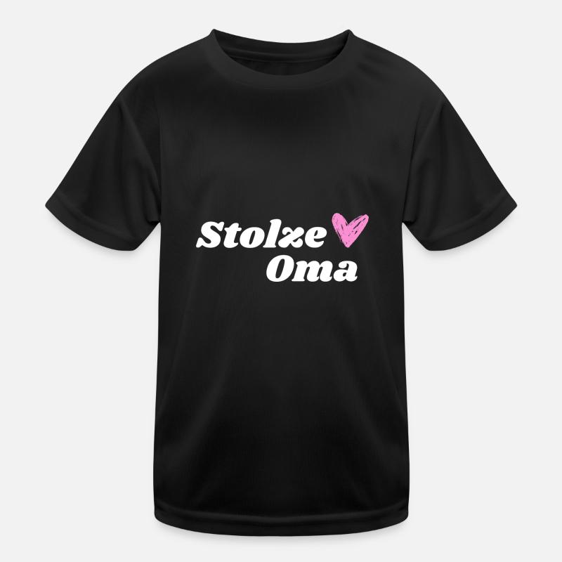 Stolze Oma Rente Rentner Geschenk Kinder Funktions-T-Shirt