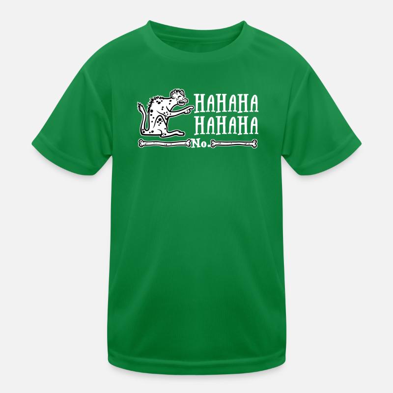 Lachende Hyäne Kinder Funktions-T-Shirt