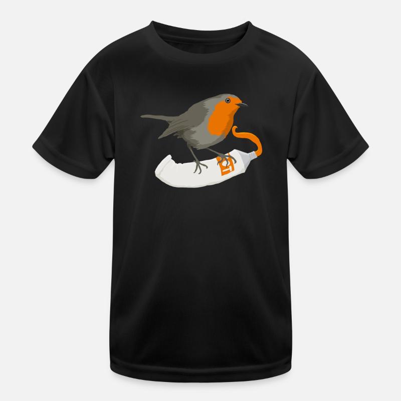 Rouge-gorge T-shirt sport Enfant