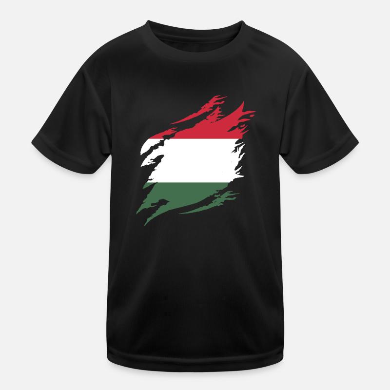 Hongrie Drapeau Hongrois Drapeau Balaton Hongrie T-shirt sport Enfant