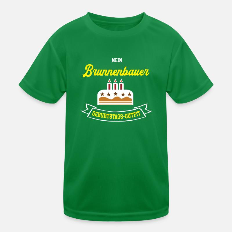 Brunnenbauer Geburtstag Geburtstagsgeschenk Kinder Funktions-T-Shirt