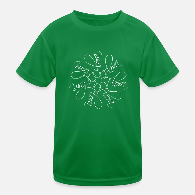 Nom de la flore Mandala T-shirt sport Enfant