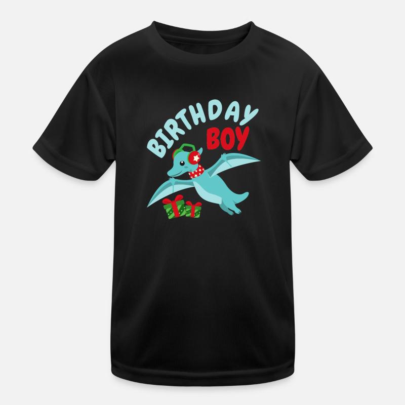 Weihnachten Dinosaurier Geburtstagskind Geburtstag Kinder Funktions-T-Shirt