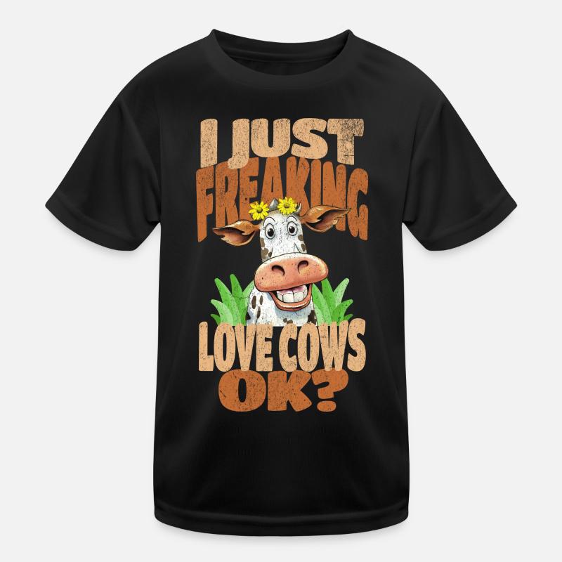 Cow Cows Kids Functional T-Shirt