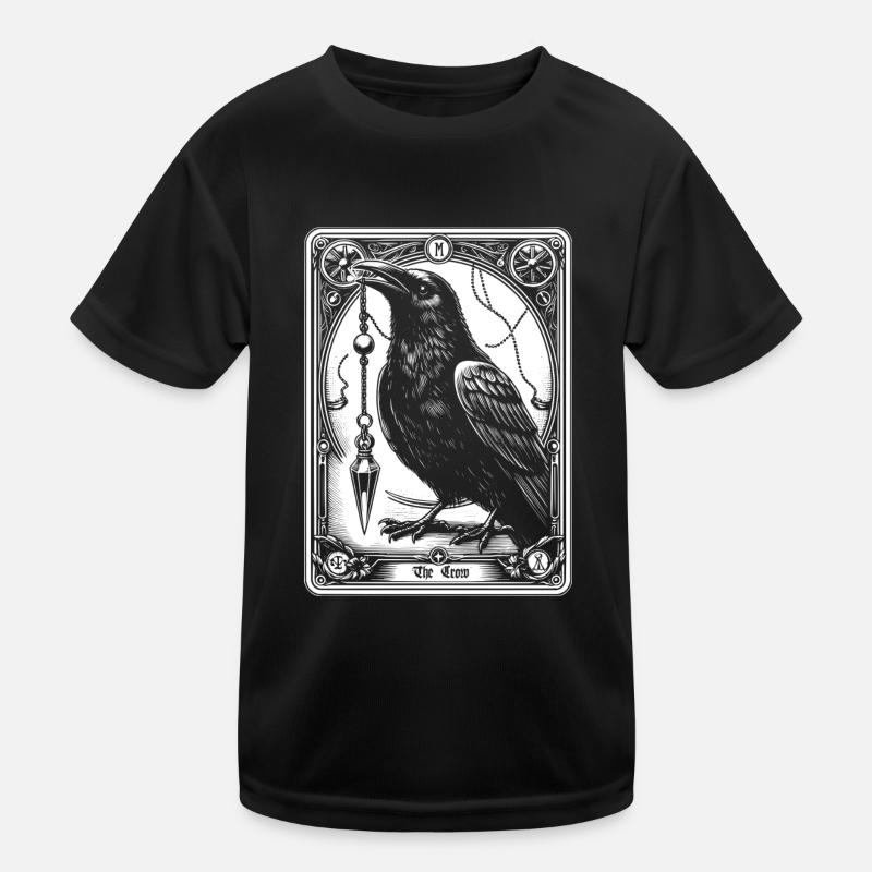 Raven Pendulum Tarot Kids Functional T-Shirt