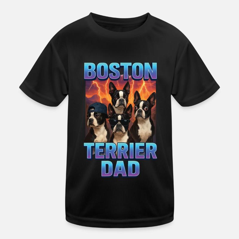 Boston Terrier Kinder Funktions-T-Shirt