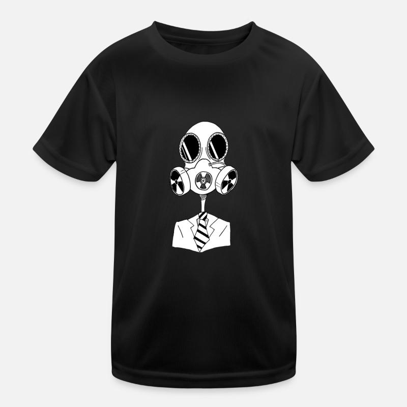 Sake mesh - Kinder Funktions-T-Shirt - Schwarz