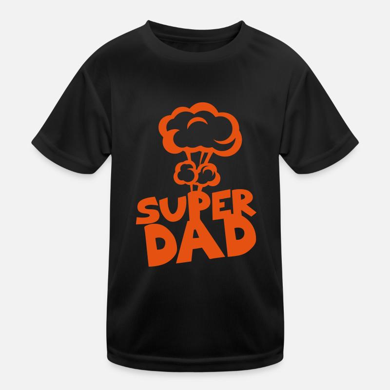 super dad nuclear explosion Kids Functional T-Shirt