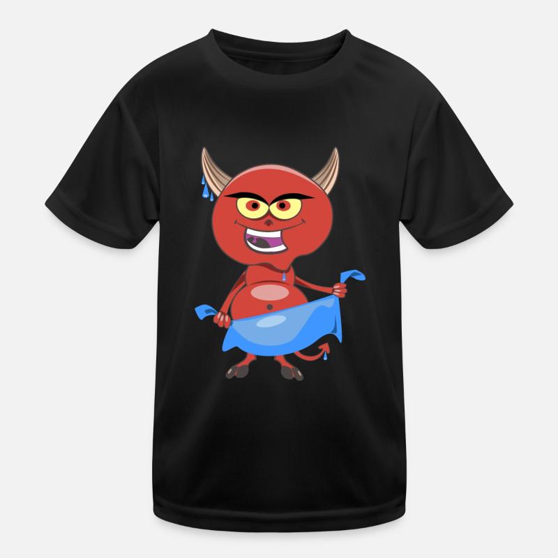 Dirty devil with towel - bath towel T-shirt Kids Functional T-Shirt