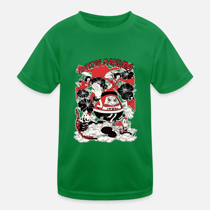 Daruma Laufen Kinder Funktions-T-Shirt