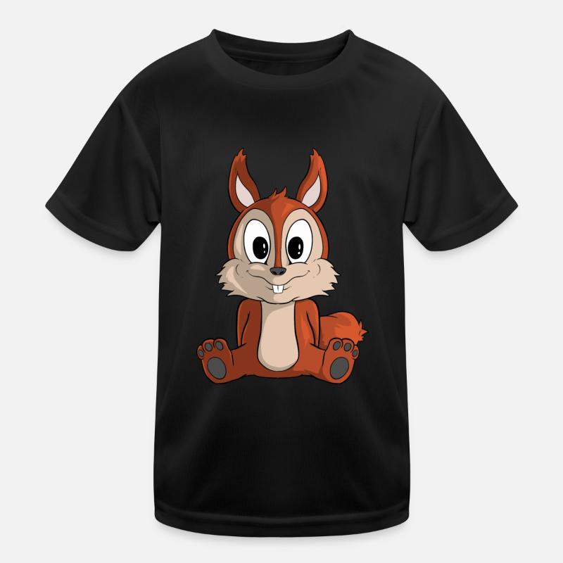 Süßes Cartoon Eichhörnchen Kinder Funktions-T-Shirt