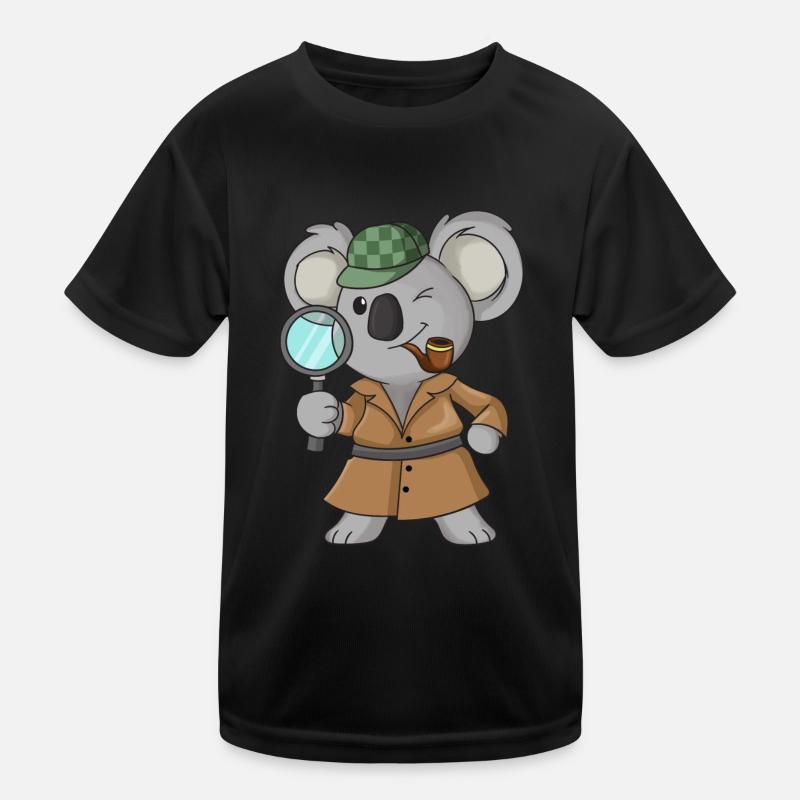 Koala-Detektiv Kinder Funktions-T-Shirt