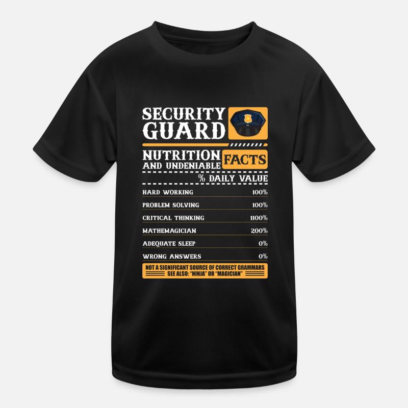 Security guard profession protection service Kids Functional T-Shirt