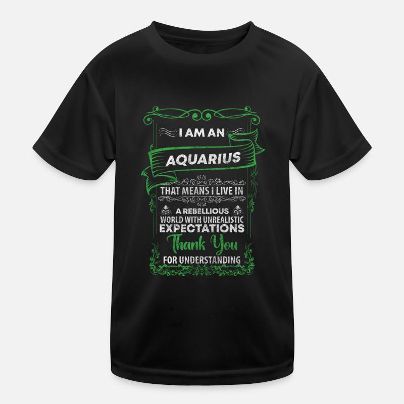 Wassermann Geburtstag Aberglaube Kinder Funktions-T-Shirt
