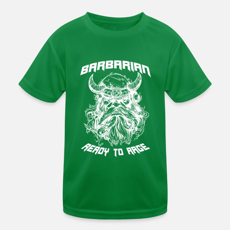 Barbare dans RPG Ready To Rage T-shirt sport Enfant