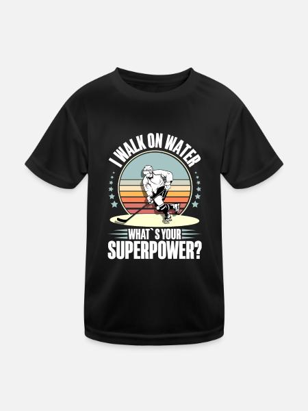 Eishockey Ice Hockey - Kids Functional T-Shirt - black - Front