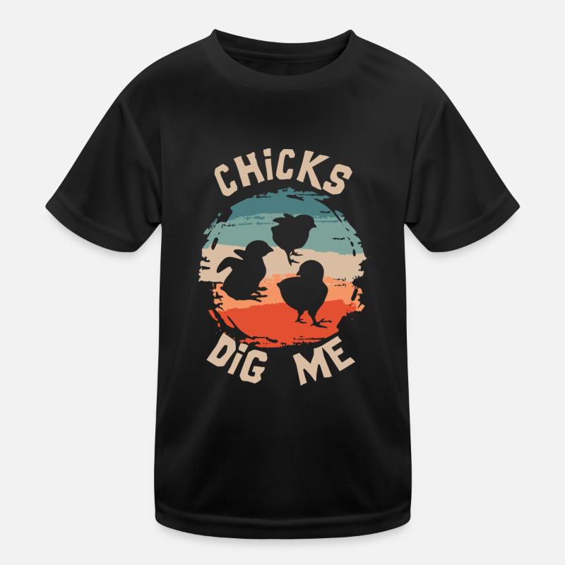 Chicks Dig Me Funny Easter Chicken T-shirt sport Enfant