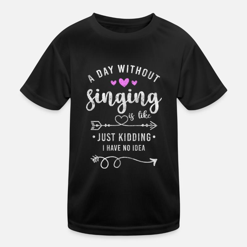 Sänger Melodie Gesang Kinder Funktions-T-Shirt