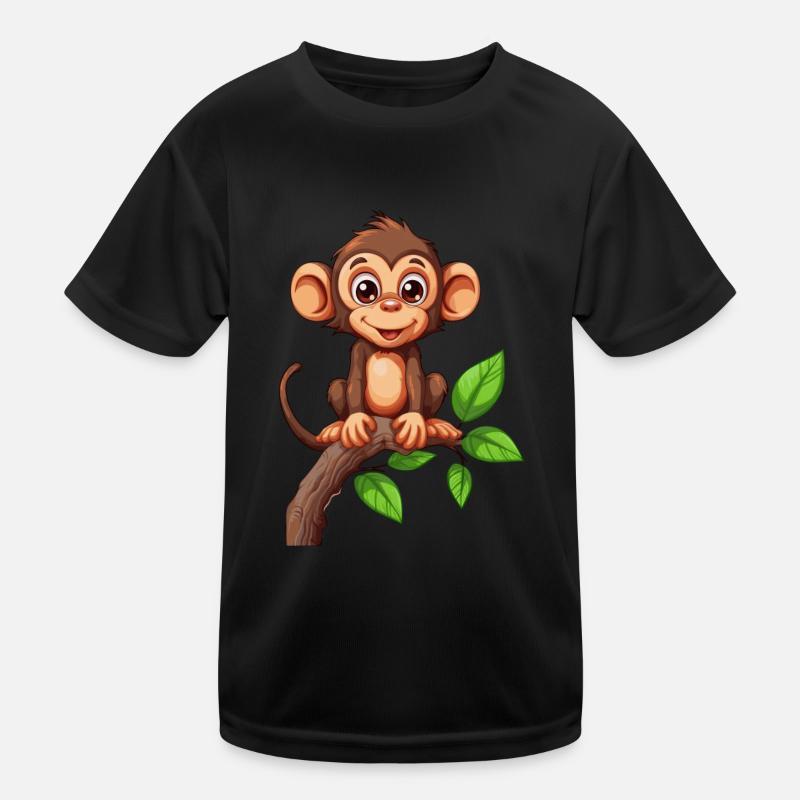 Playful Jungle Jive Monkey Kids Functional T-Shirt