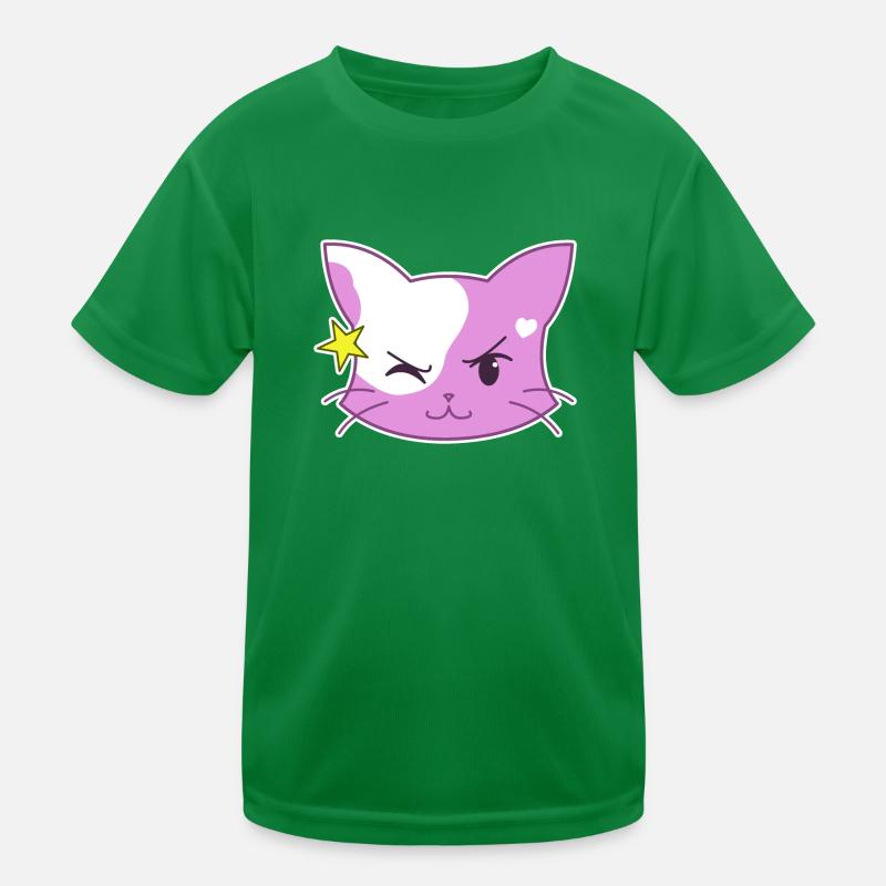 Clin d’œil Coeur Cat Version Standard T-shirt sport Enfant
