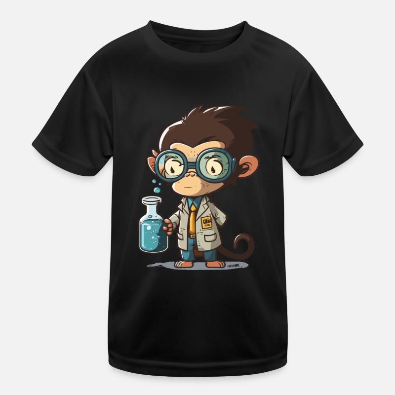 Affen-Wissenschaftler Kinder Funktions-T-Shirt