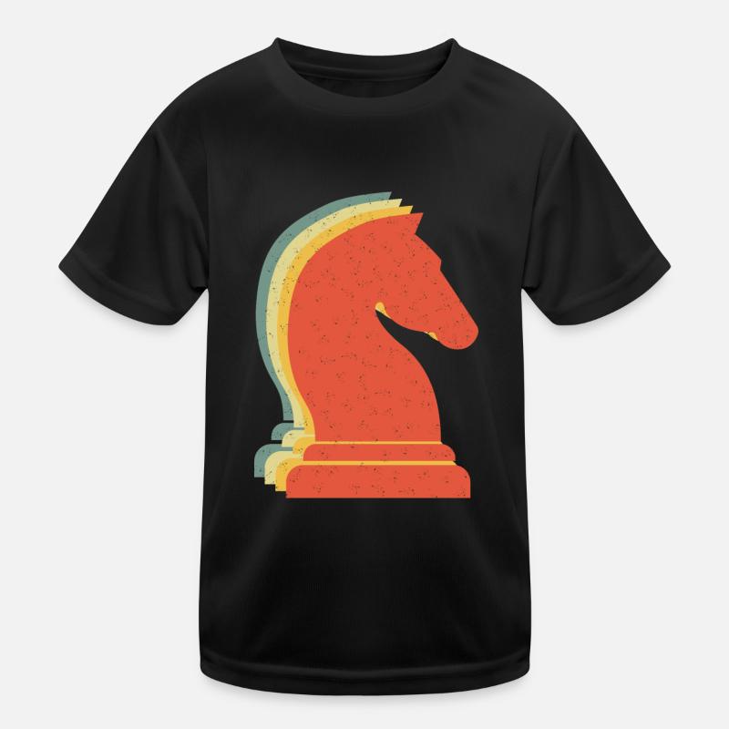 Schach Springer Vintage Retro Kinder Funktions-T-Shirt