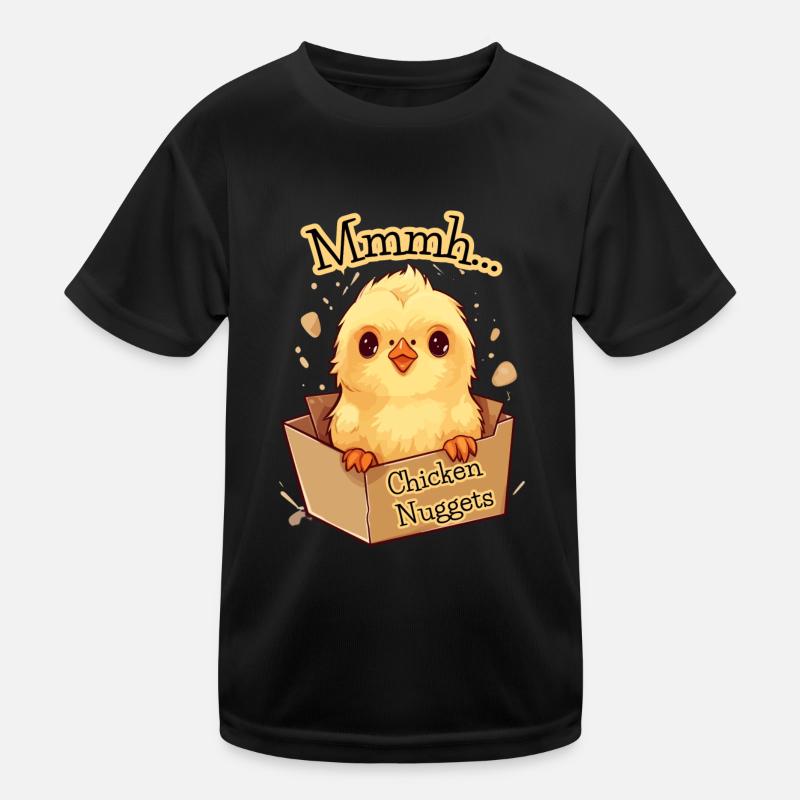 Süßes Chicken Nugget -MmmH.. Funny Kinder Funktions-T-Shirt