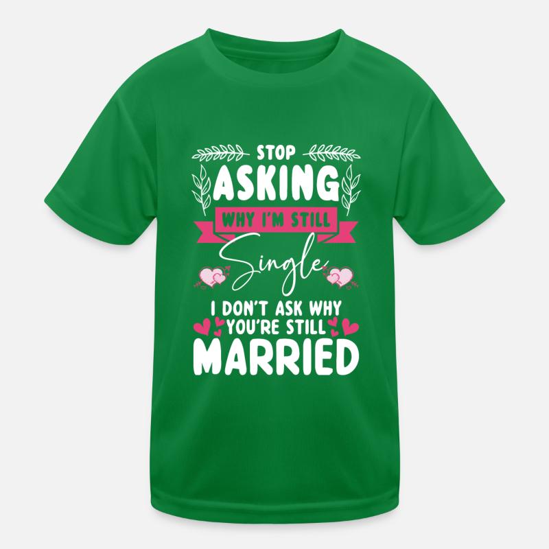 Statut de relation amoureuse solo Solitaire T-shirt sport Enfant