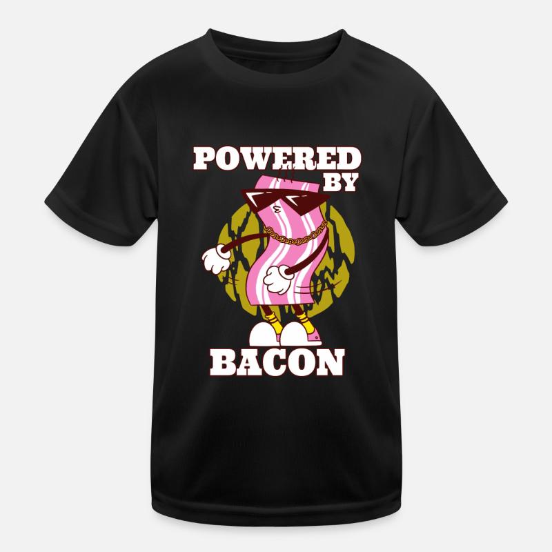 Propulsé par Bacon Funny Bacon Lover T-shirt sport Enfant
