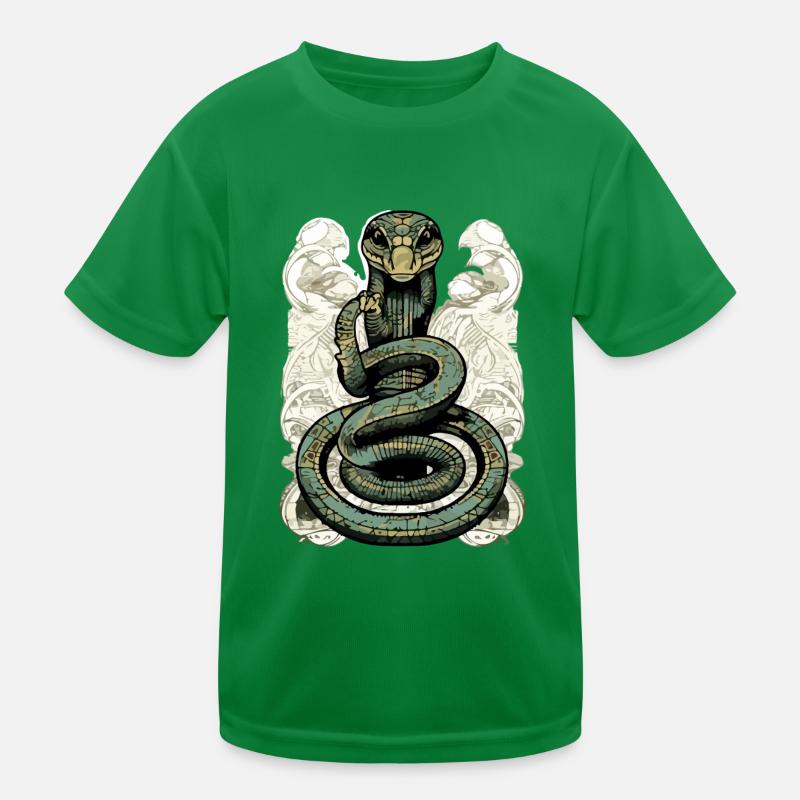 Kik die Schlange Kinder Funktions-T-Shirt