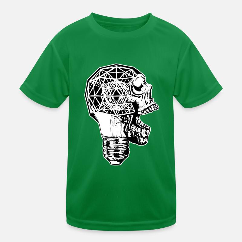 Skull Bulb Kids Functional T-Shirt