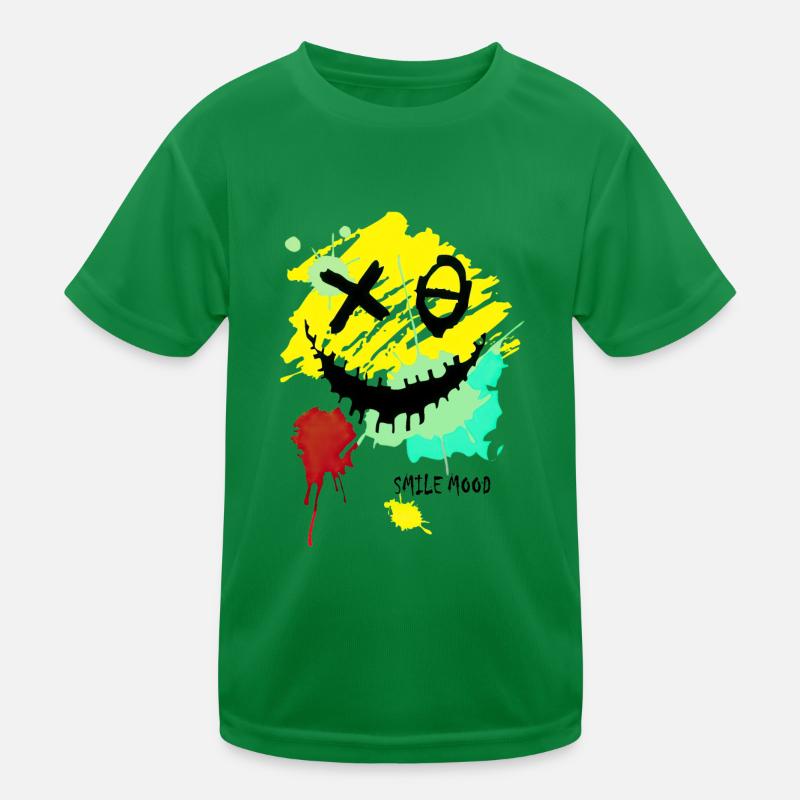 Smile Cartoon Vector Smile Funny Icon Happy Face Kids Functional T-Shirt