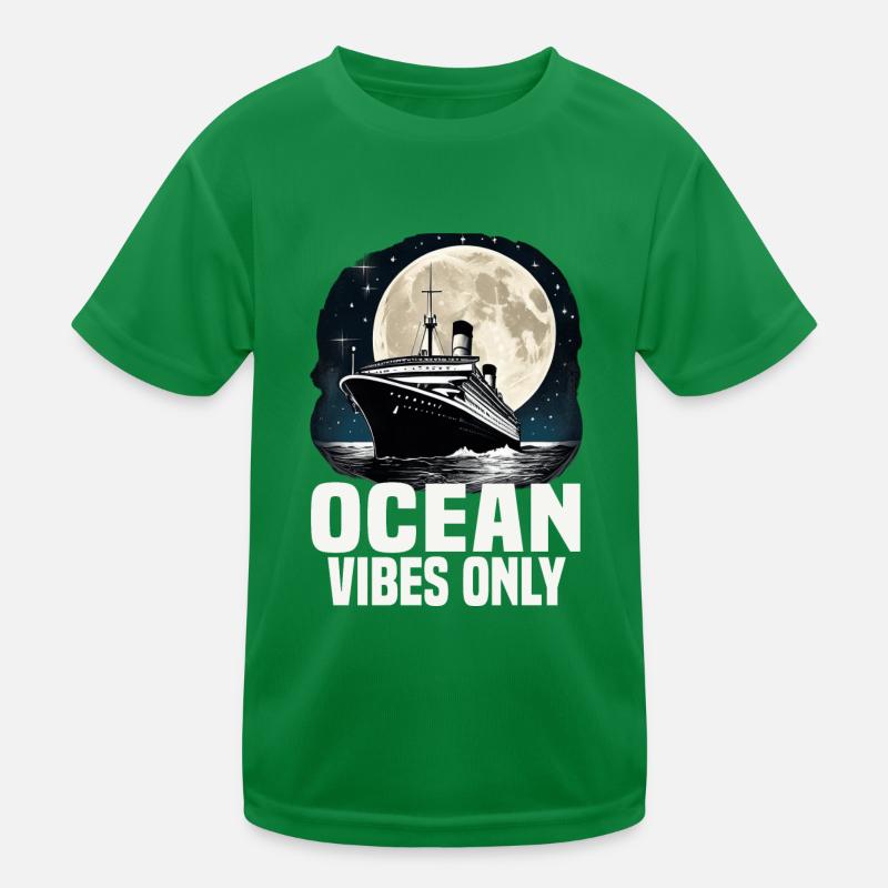 Ocean Vibes Only Cruise Ship Vacation Group Kinder Funktions-T-Shirt
