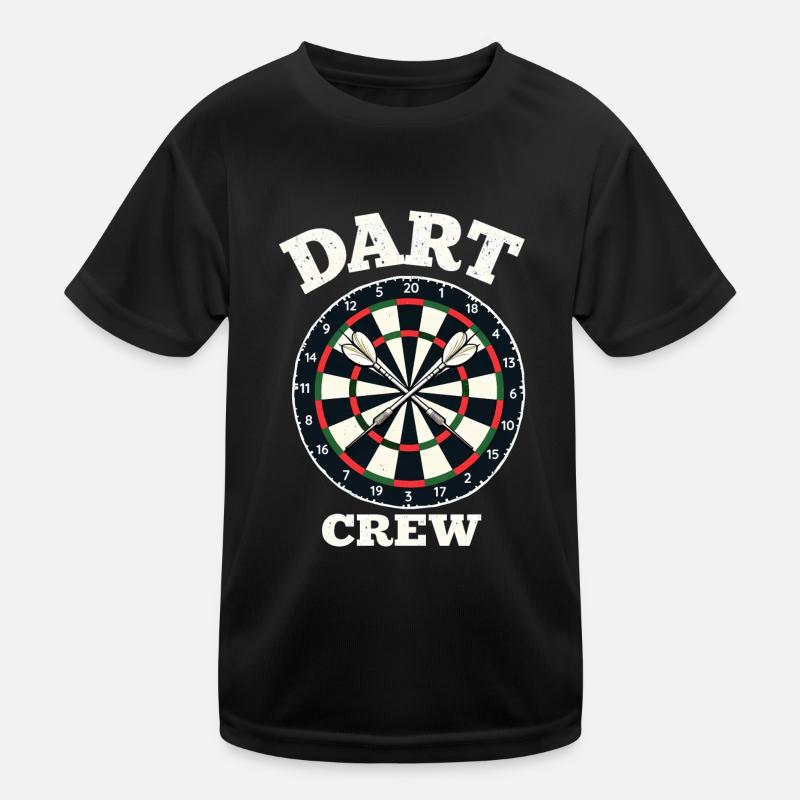 Darts Dart Crew Darter Dartmannschaft Kinder Funktions-T-Shirt