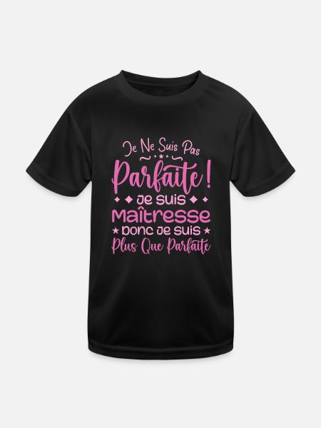 Eine mehr als perfekte Herrin, ein Traumberuf - Kinder Funktions-T-Shirt - Schwarz - Vorne