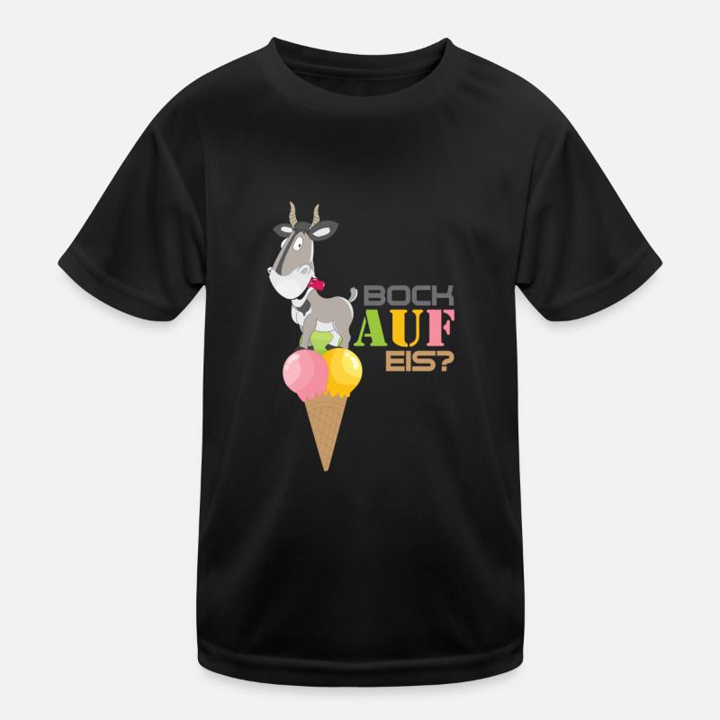 Bock auf Eis. Kinder Funktions-T-Shirt