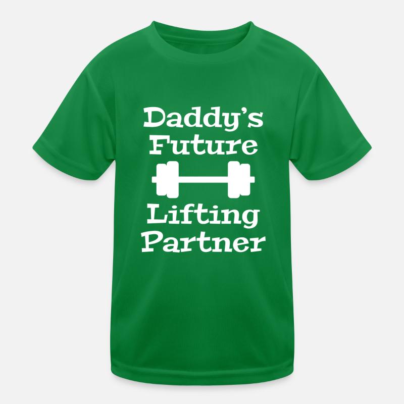 Daddy's Future Lifting Partner Kids Functional T-Shirt