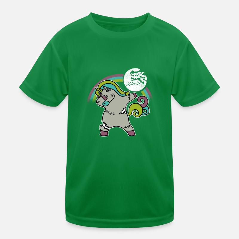 Dabbing Einhorn / Halloween Edition Kinder Funktions-T-Shirt