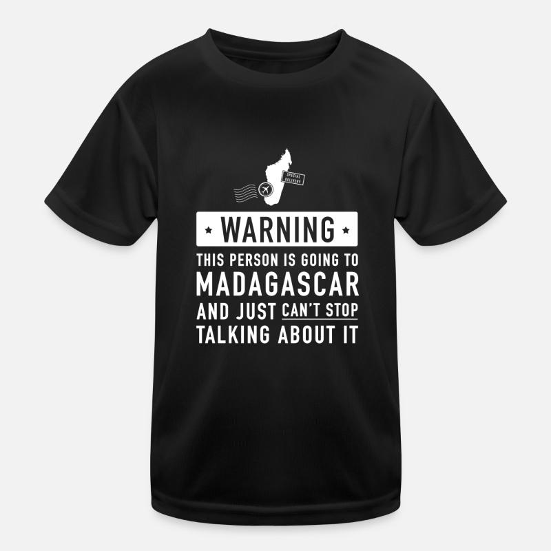 Original Madagaskar Urlaub Geschenk Kinder Funktions-T-Shirt