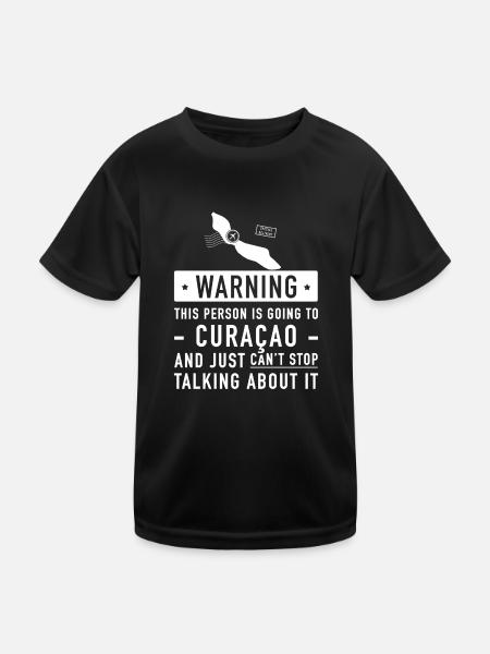 Original Curacao Urlaub Geschenk - Kinder Funktions-T-Shirt - Schwarz