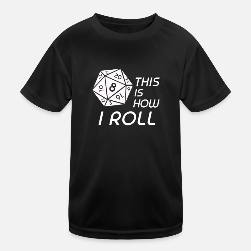 RPG Dice RPG Board Game Nerd Gift Kids Functional T-Shirt