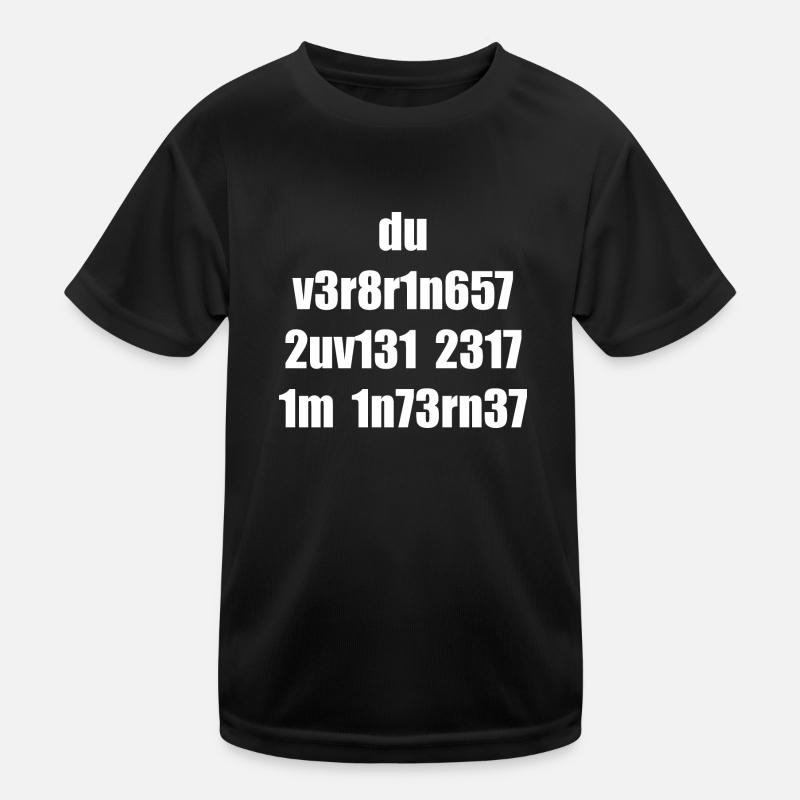 Nerd Internet Leet 1337 Kinder Funktions-T-Shirt