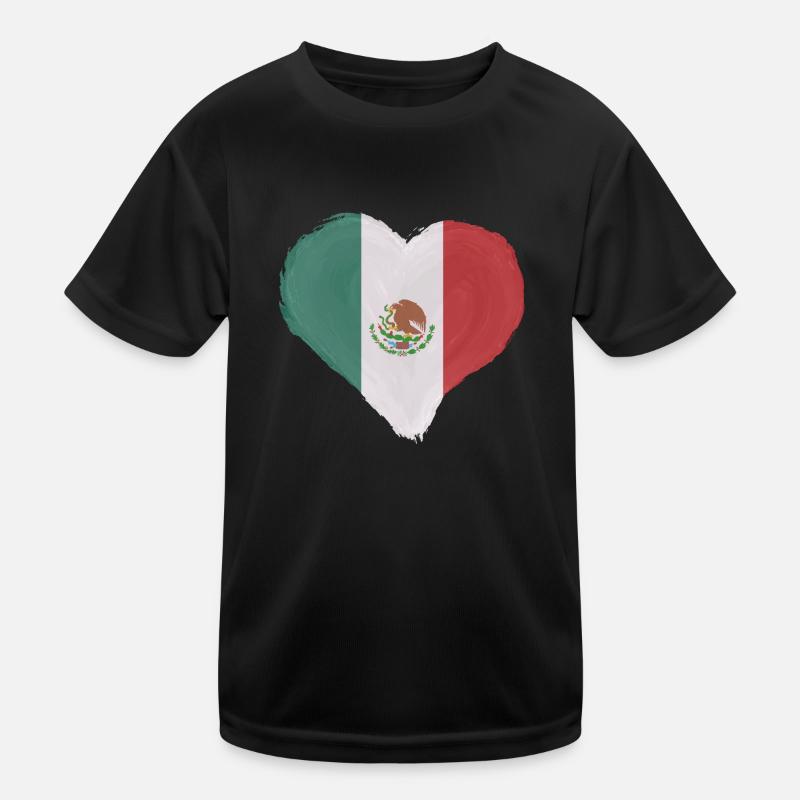 Drapeau du Mexique Drapeau mexicain Mexique Amérique du Sud T-shirt sport Enfant