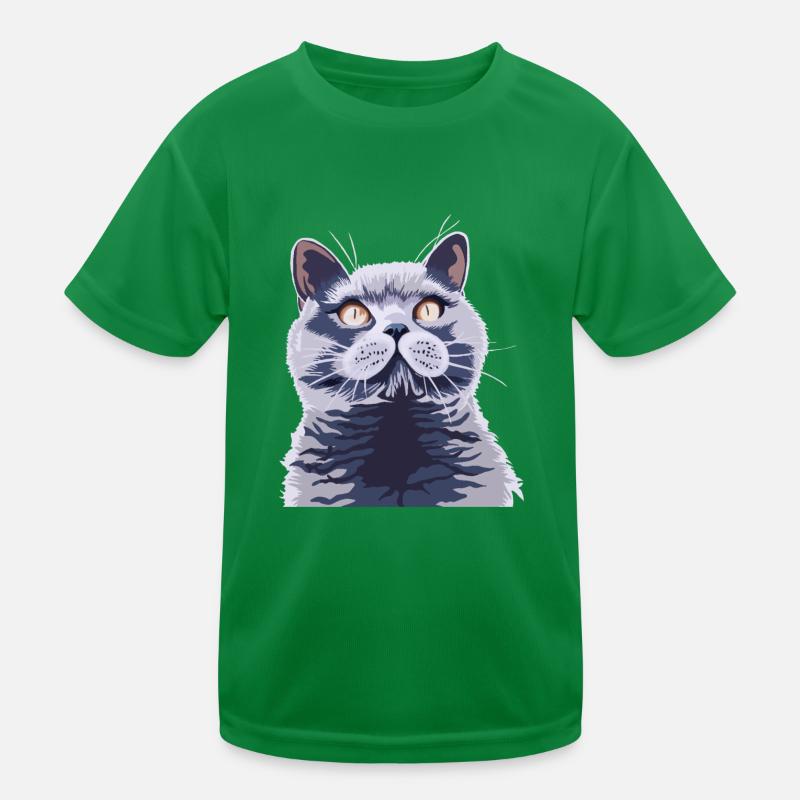 Britische kurzhaar Katze Kinder Funktions-T-Shirt