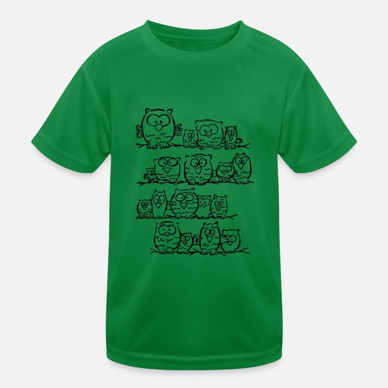 Eulen Kinder Funktions-T-Shirt