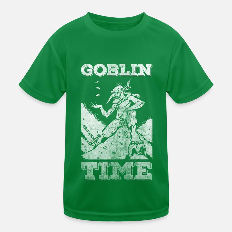 Funny Medieval Creature Goblin Kids Functional T-Shirt