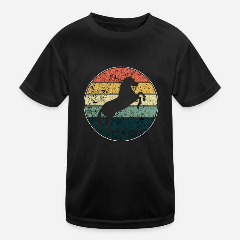 Pferd Kinder Funktions-T-Shirt