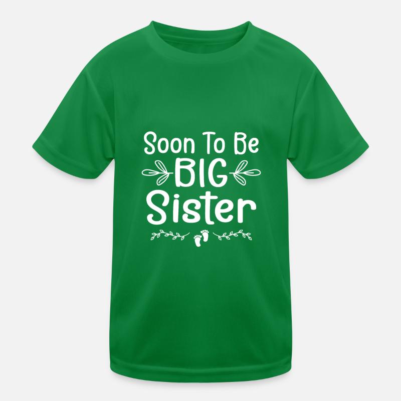 Bald große Schwester Kinder Funktions-T-Shirt