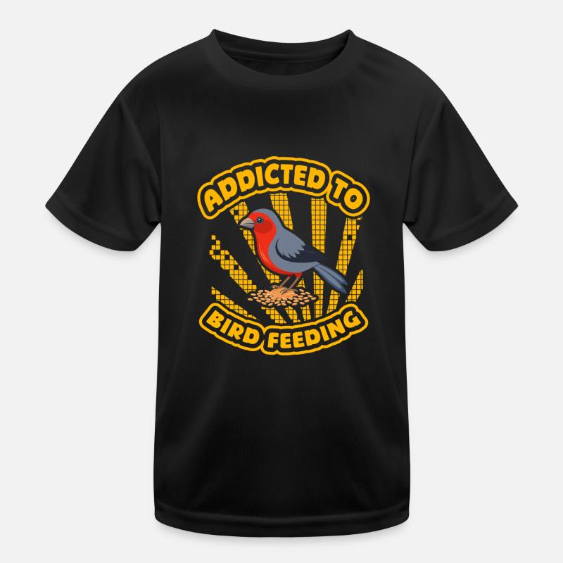 Accro à l’alimentation des oiseaux T-shirt sport Enfant