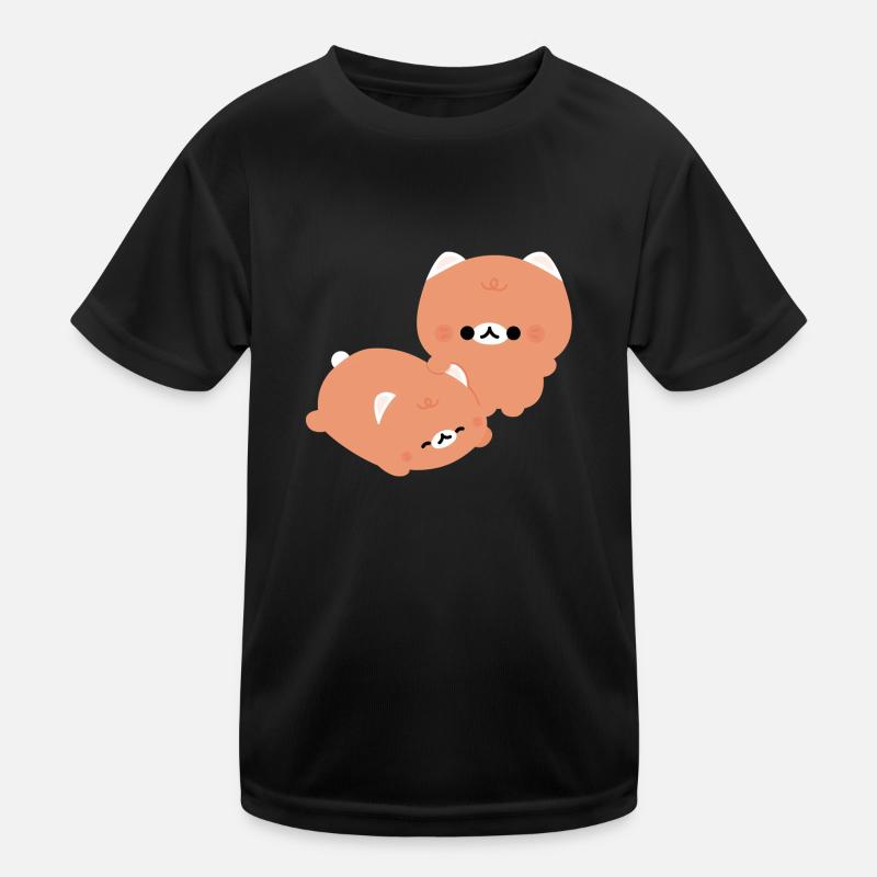 Tabby Cat Couple Kids Functional T-Shirt